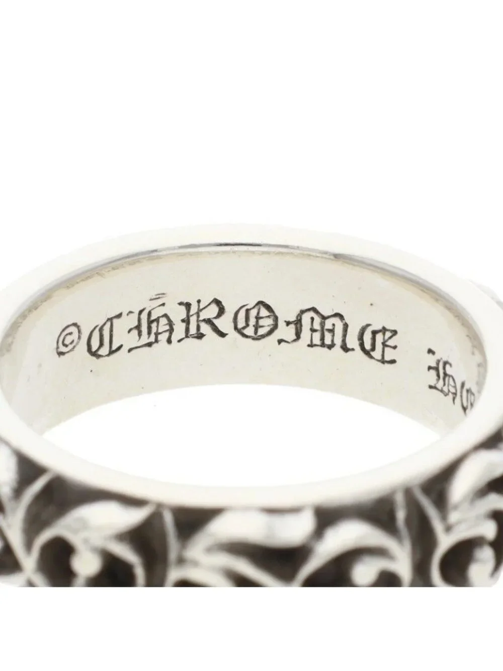 Chrome Hearts Etrnity Vine Band Eternity Silver Ring